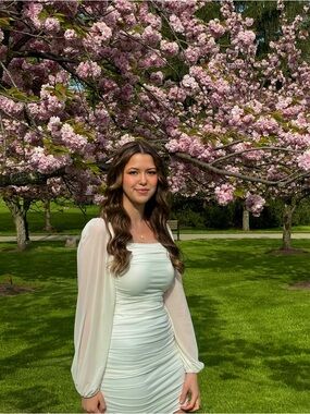 White Graduation Dress